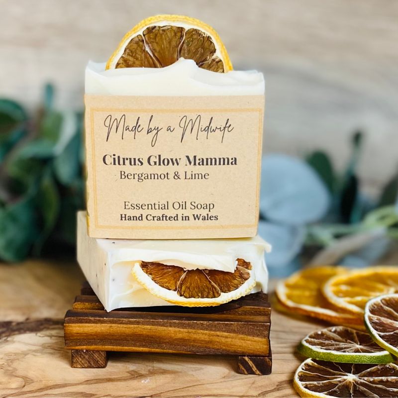 Citrus Glow Mamma Soap with Bergamot & Lime Essential Oils