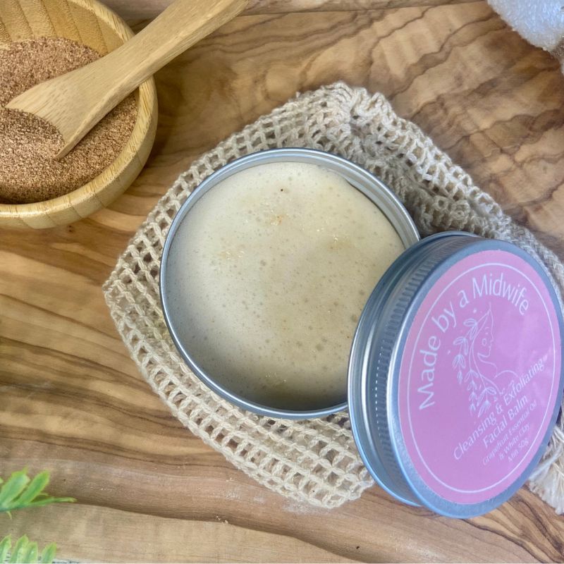 Cleansing & Exfoliating facial Balm with Grapefruit & White Clay