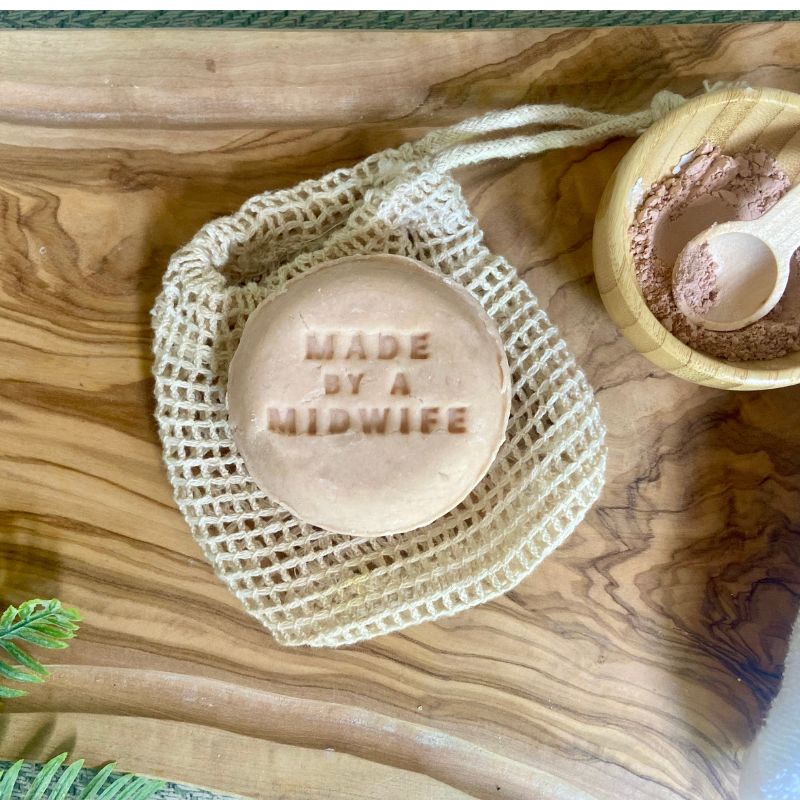 Blossom Grove Sweet Orange & Rose Shampoo Bar with Pink Clay