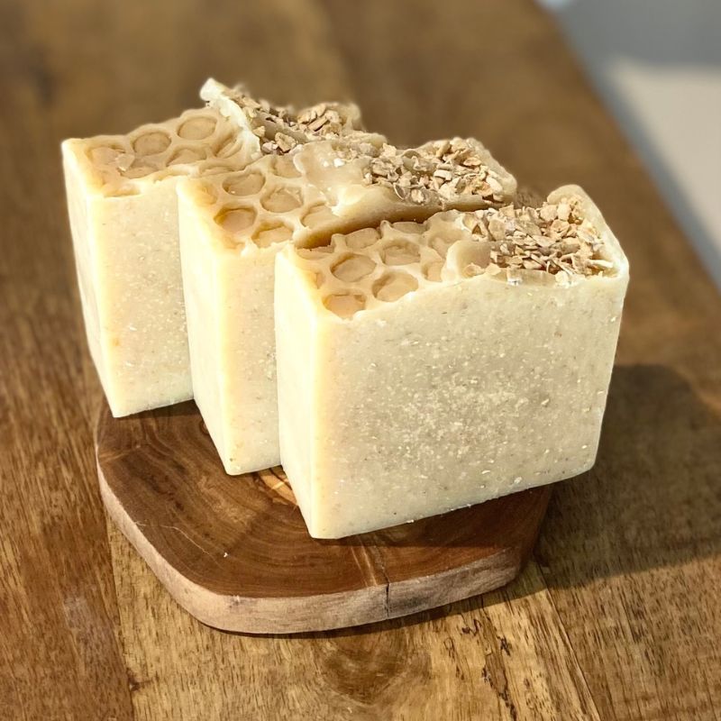 Goats Milk Honey and Oat Soap